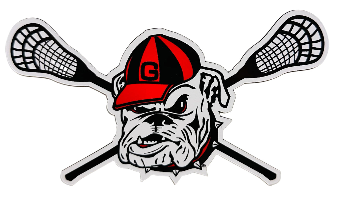 UGA 6" Lacrosse Magnet