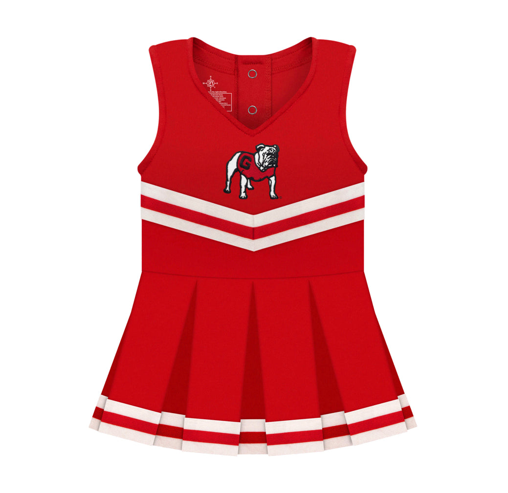 cheer jersey dress Girls Preschool Royal New York Giants Two-Piece Cheer Captain Jumper Dress with Bloomers Set