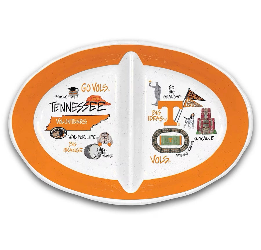 UTN Vols Oval Divided Platter