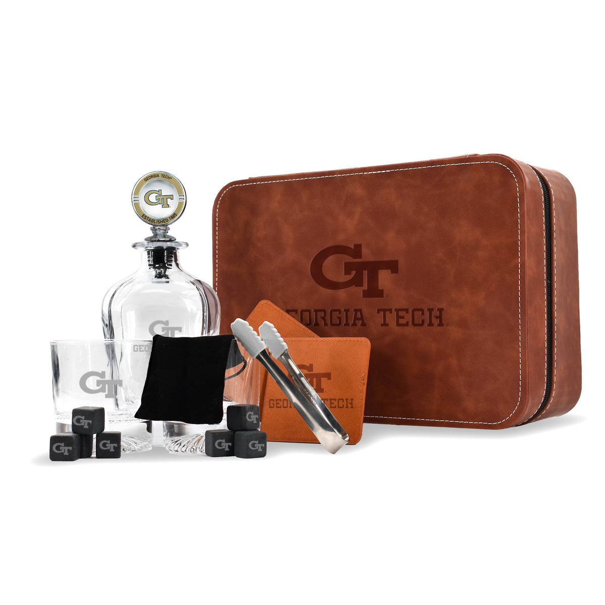 GA Tech Yellow Jackets Whiskey Decanter Set