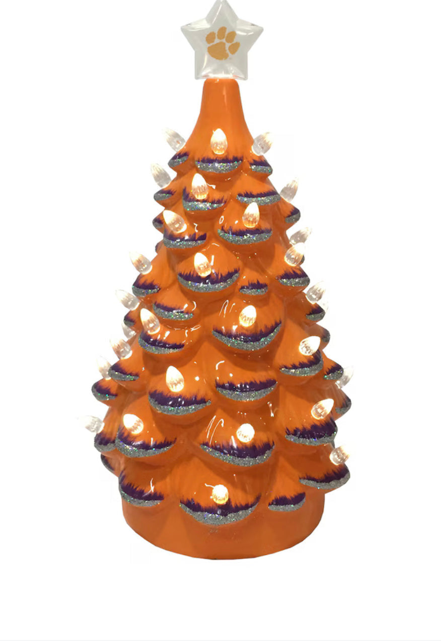 CLE Ceramic LED Christmas Tree 14"