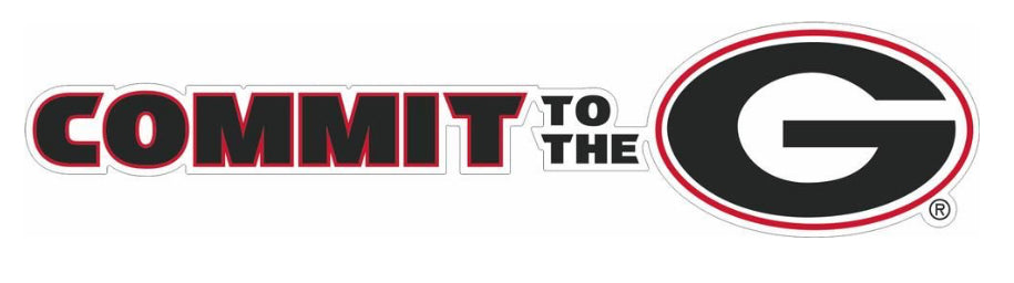 UGA "Commit To The G" Decal