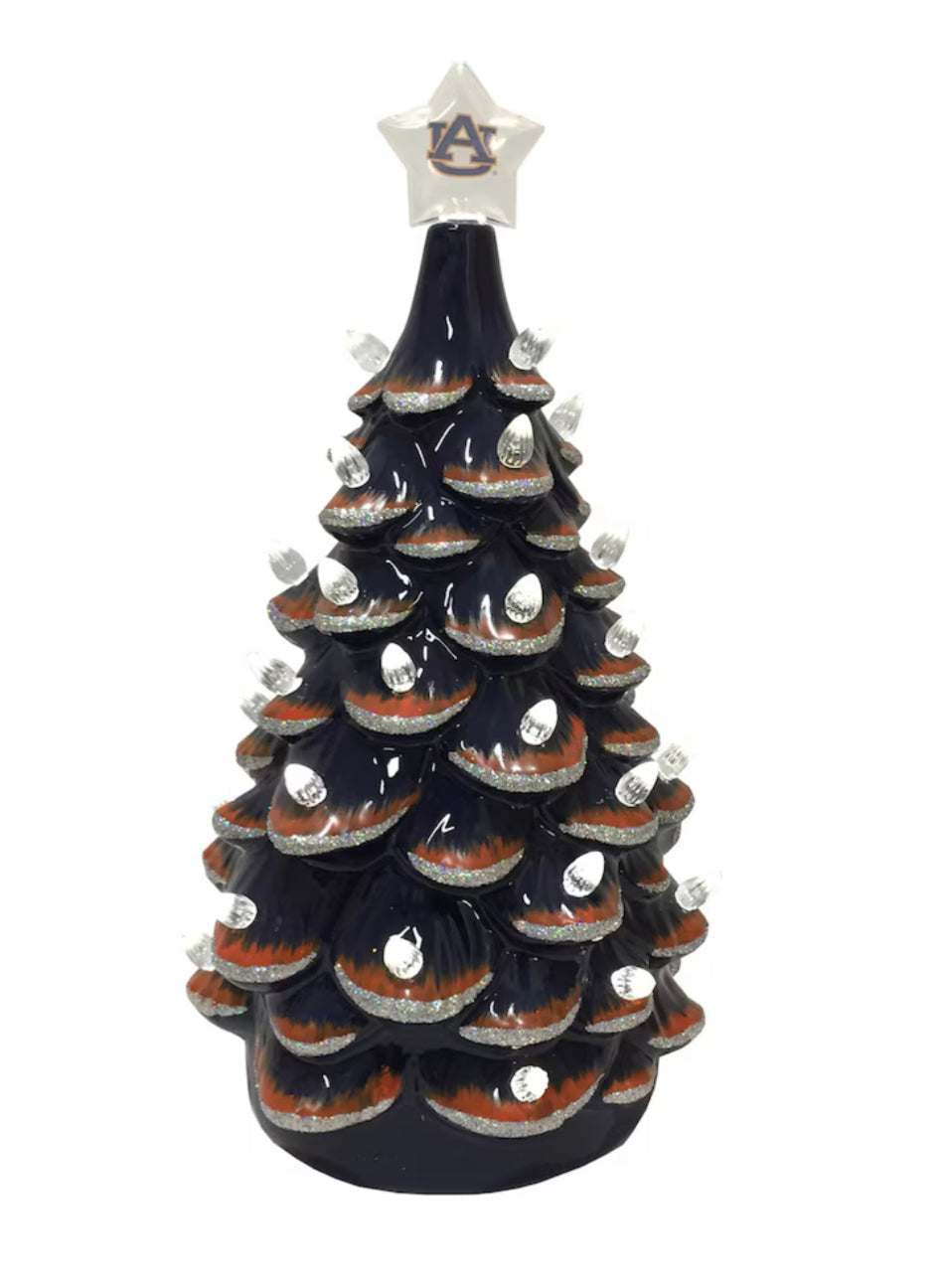 AUB Ceramic LED Christmas Tree 14"