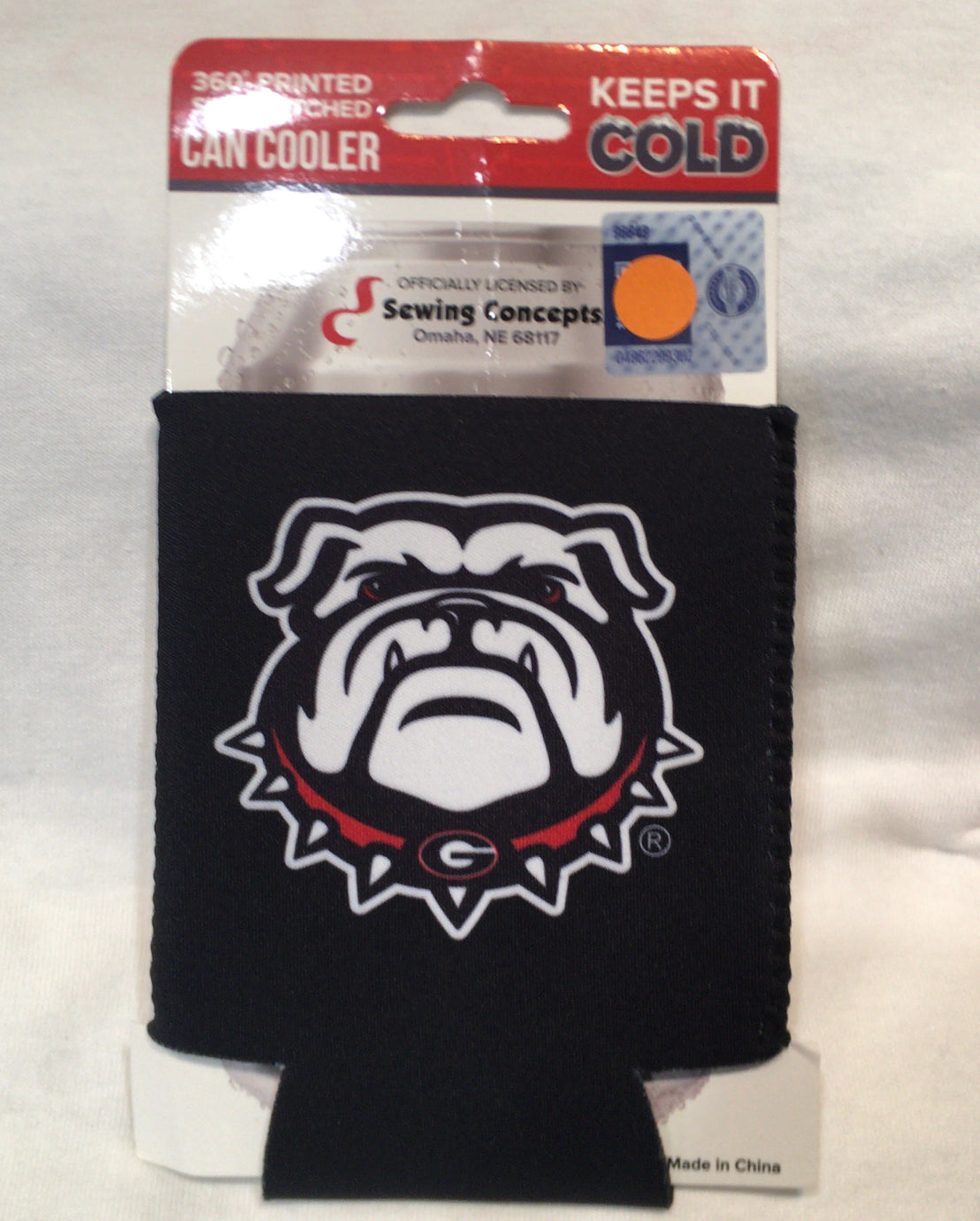 UGA New Dog Can Coozie