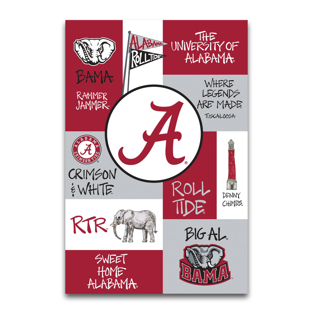 ALA Collage GF Garden Flag