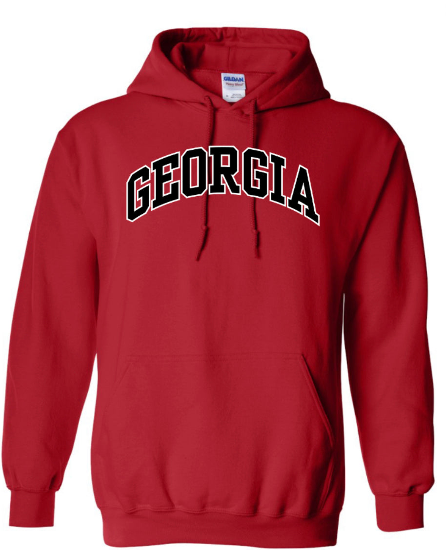 UGA Youth Arch Hoodie Sweatshirt Unisex