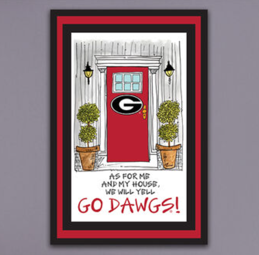 UGA as for me Garden Flag