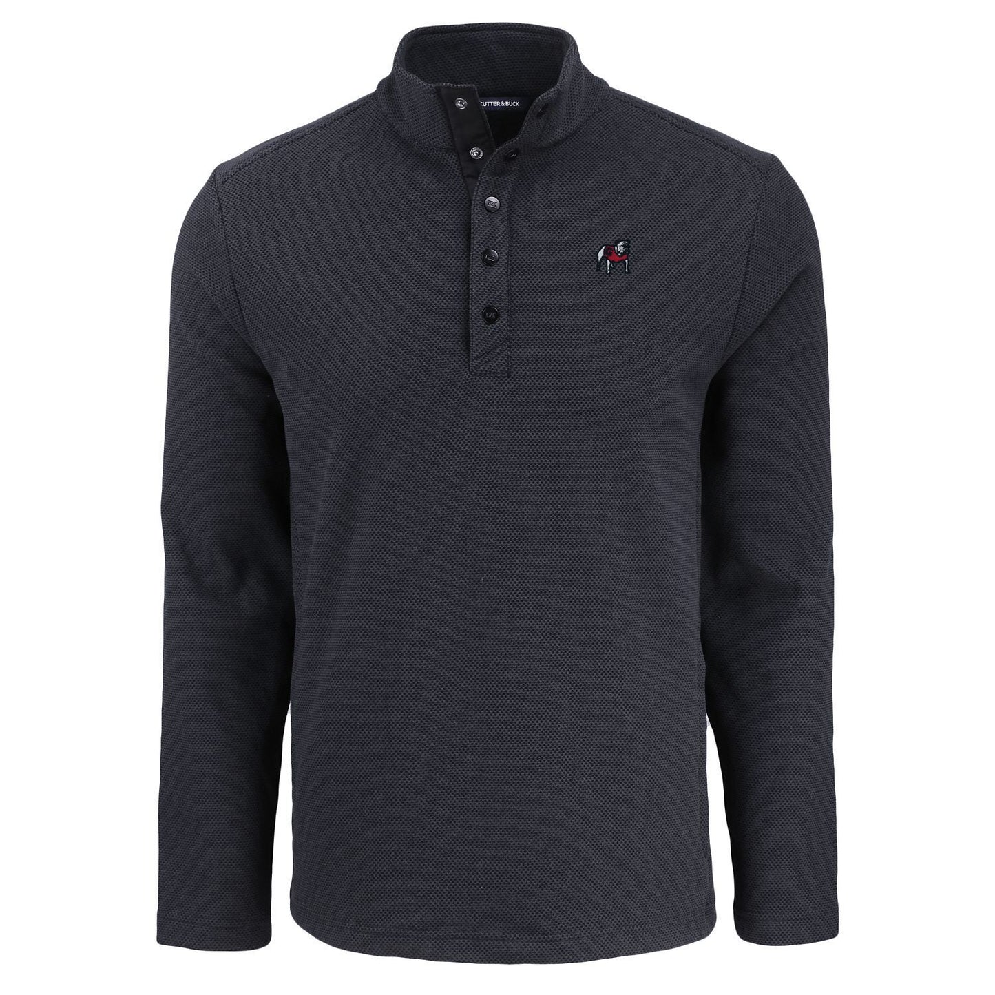 UGA Cutter & Buck Snap Pullover Fleece 25'