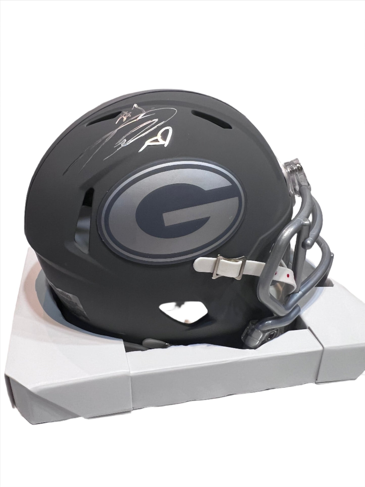 UGA Signed Trevor Etienne (#1) Slat Mini Helmet