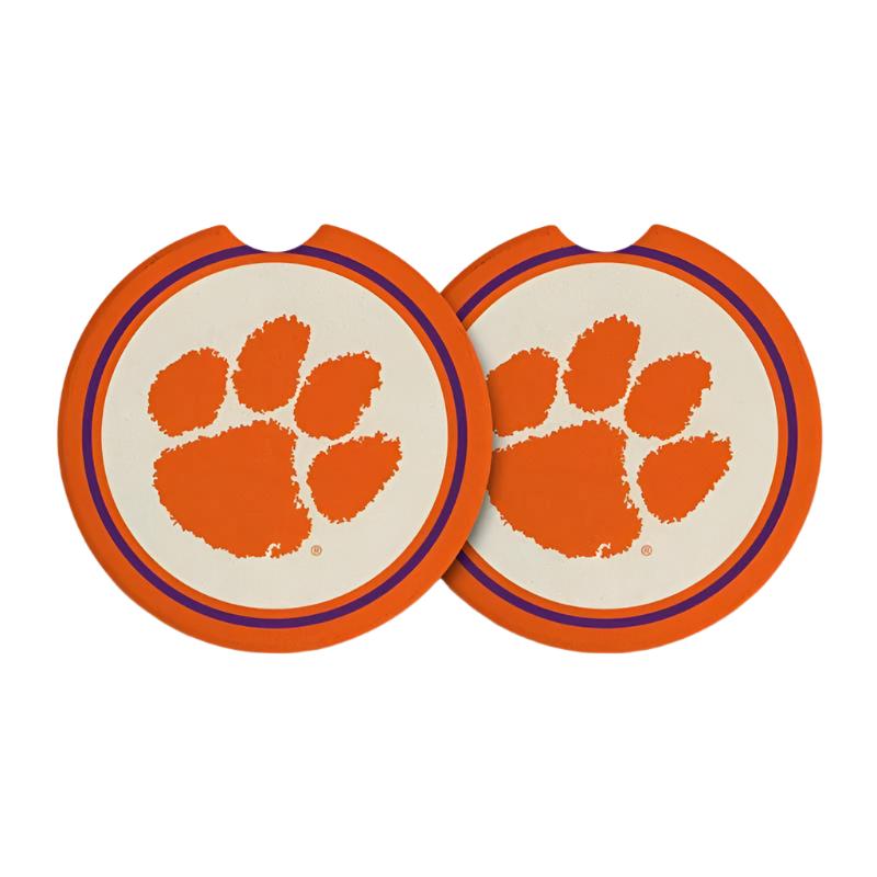 CLE 2pk Paw Print Car Coaster