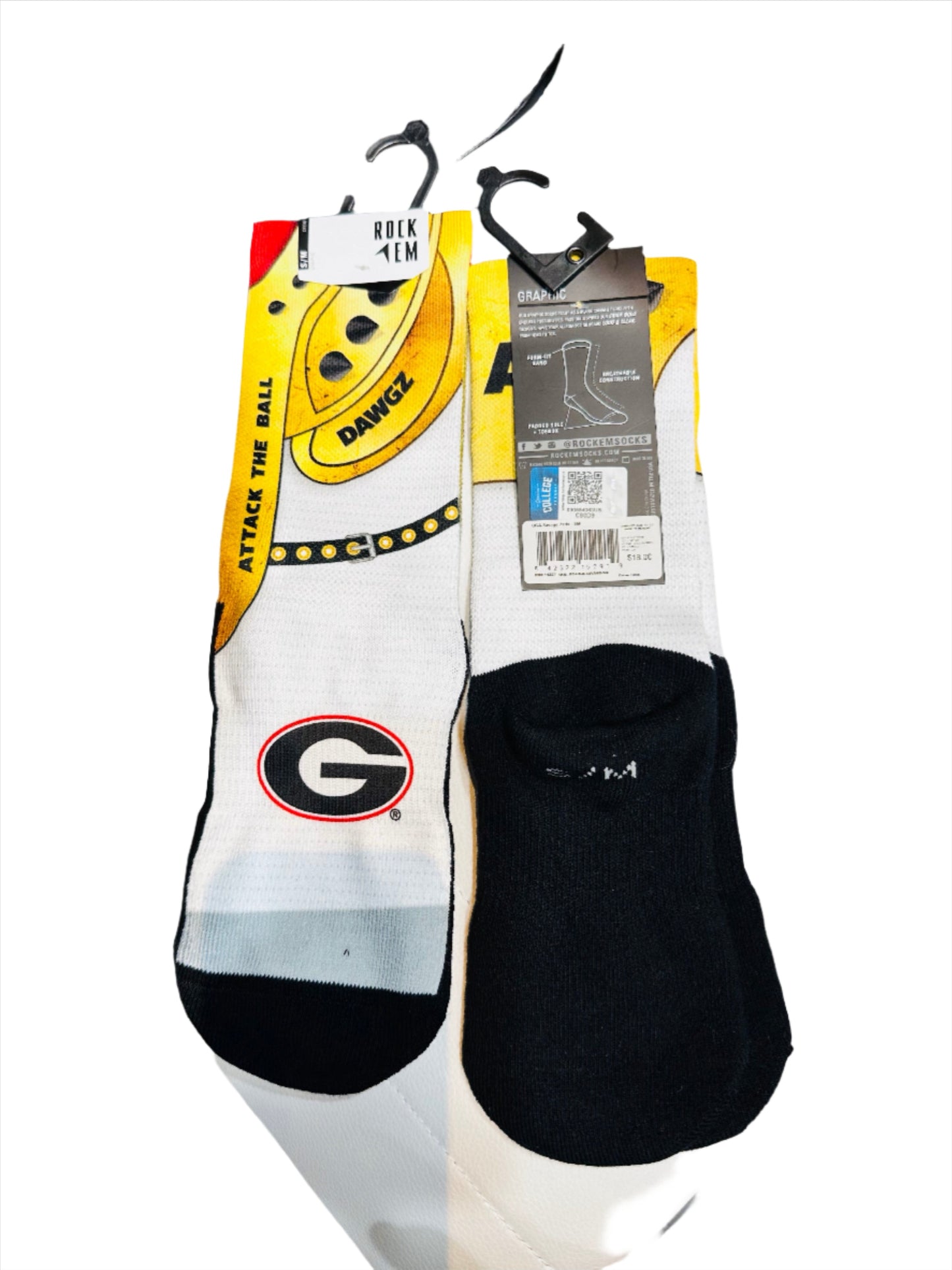 UGA Rock'em Dawgs Attack Socks