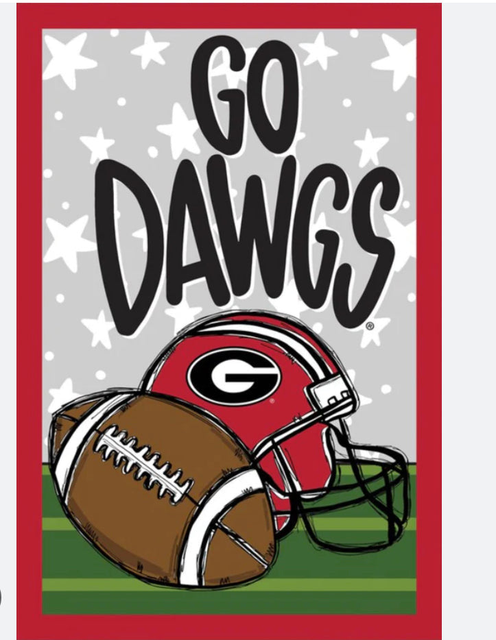 UGA Football Garden Flag