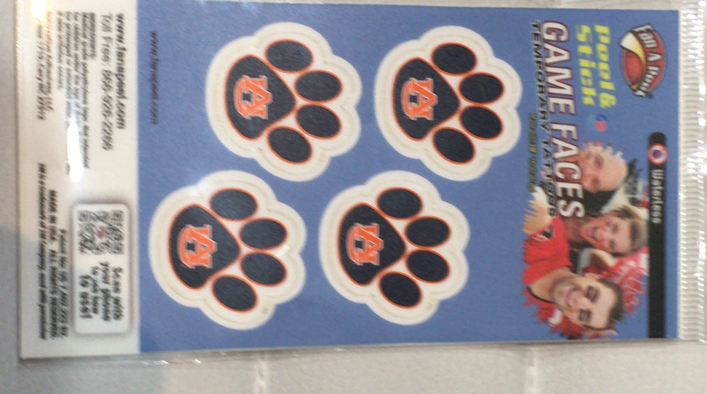 AUB Face Tattoos Paw Print