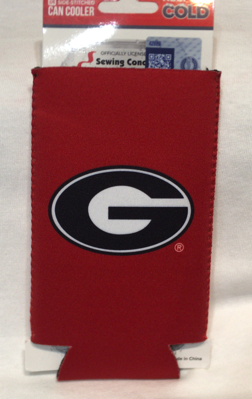 UGA Slim Can Coozie Drink Cooler