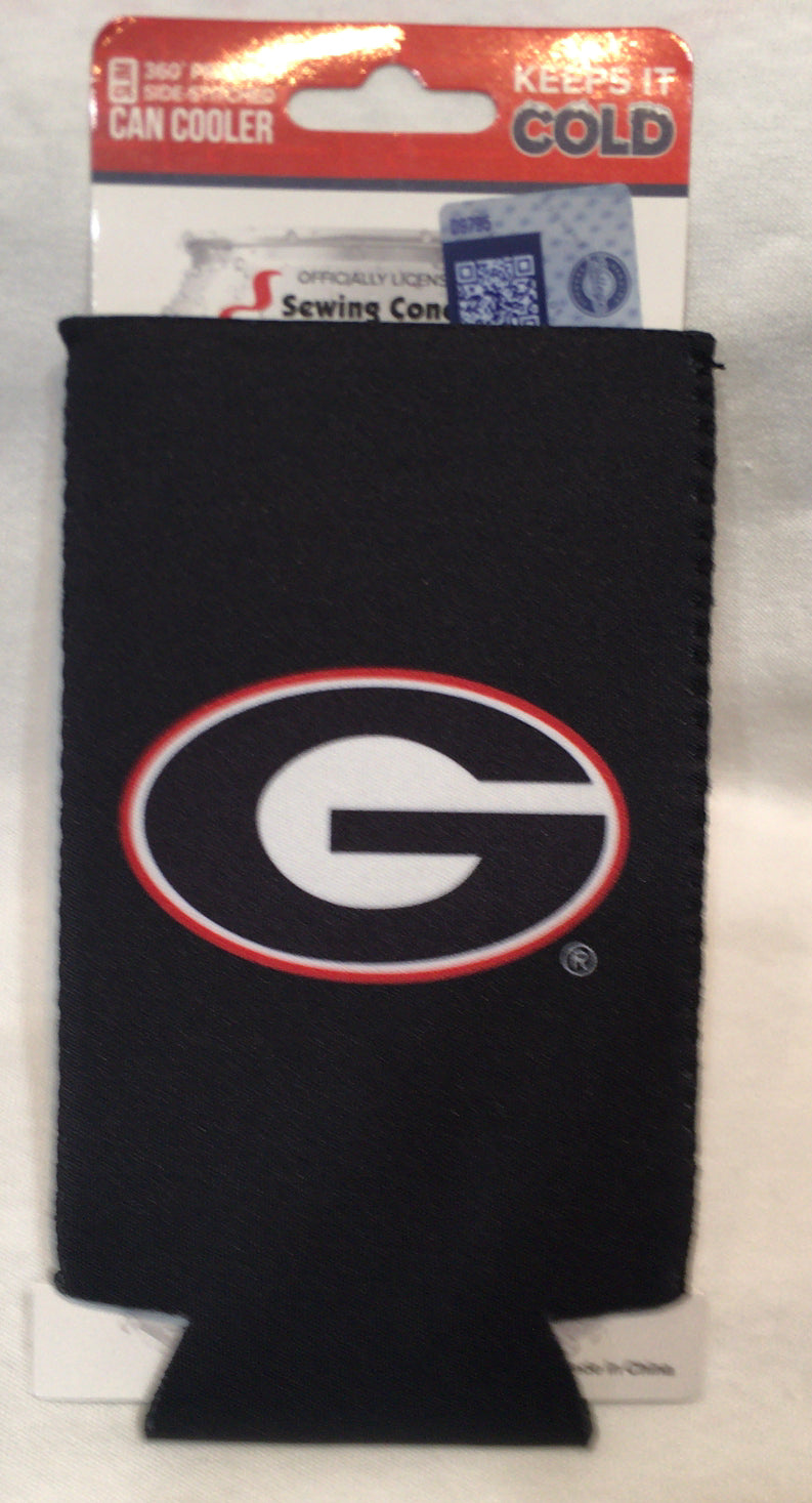 UGA Slim Can Coozie Drink Cooler