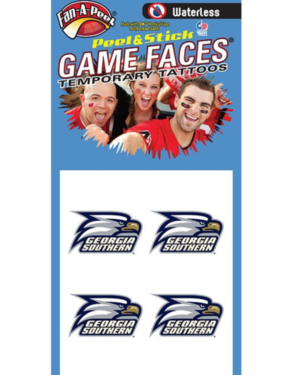 GATA Waterless Game Faces Tattoos