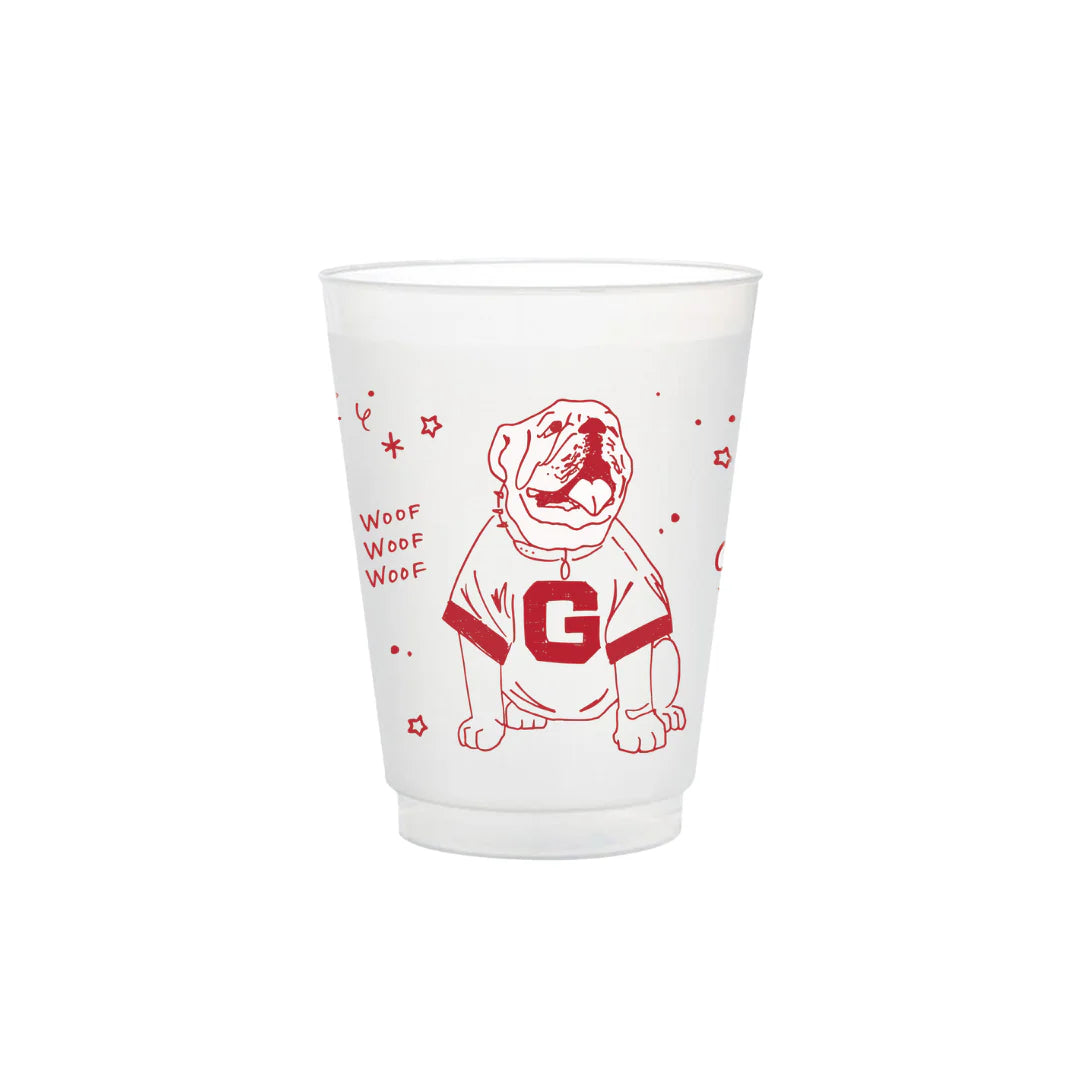 UGA Frosted Flex Party Cup (8-Pack)