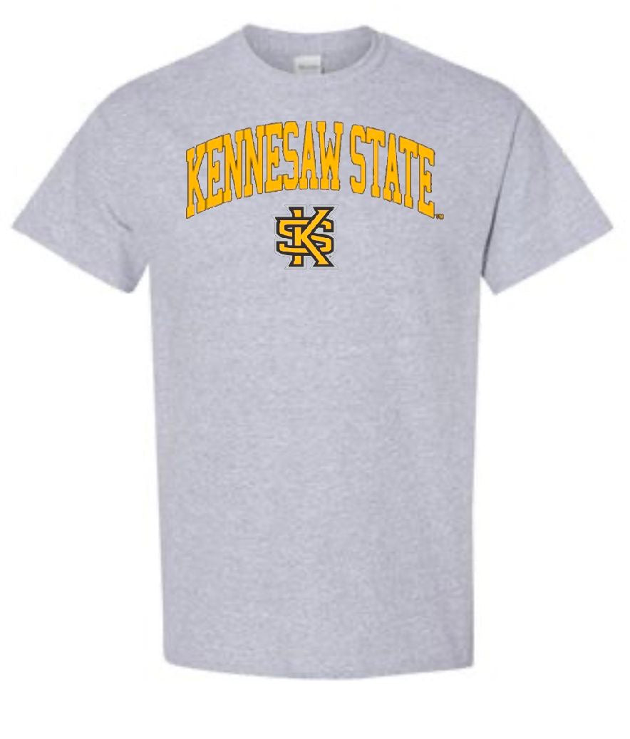 KSU Arch T Shirt Grey