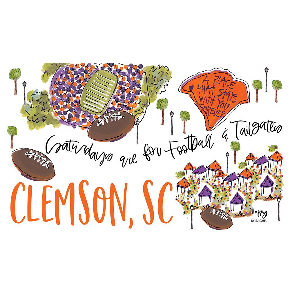 CLE Swig Saturday In Clemson Straw Tumbler 32oz