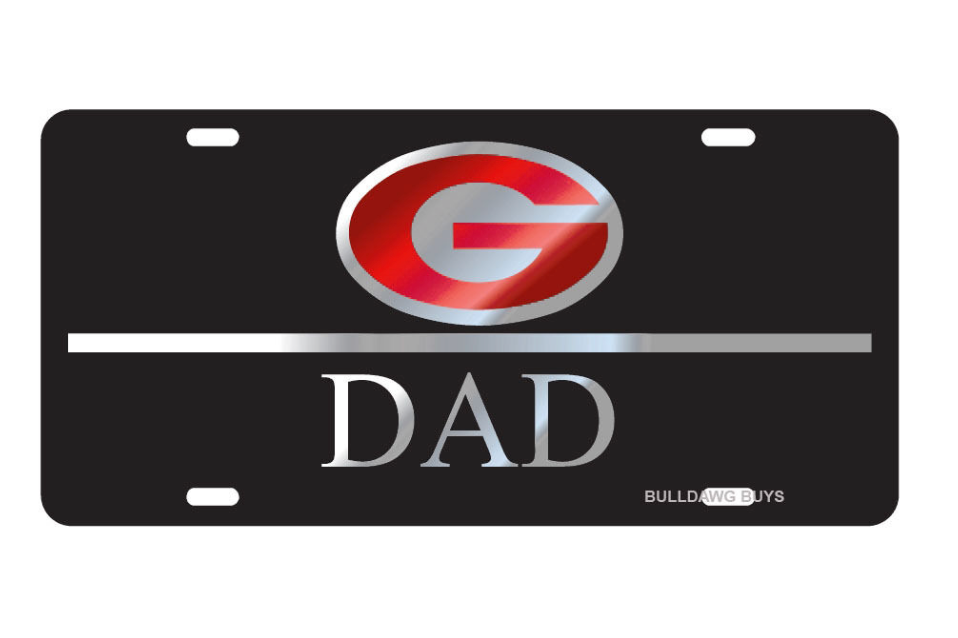 UGA "DAD" License Plate
