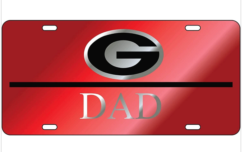 UGA "DAD" License Plate