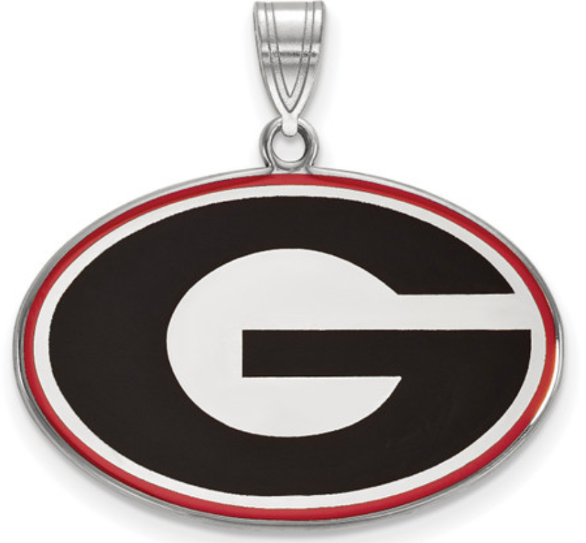 UGA Sterling Silver Super G Charm