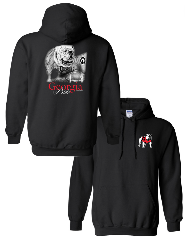 UGA Pride Hoodie Sweatshirt Black