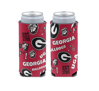 UGA Slim Can Coozie Drink Cooler
