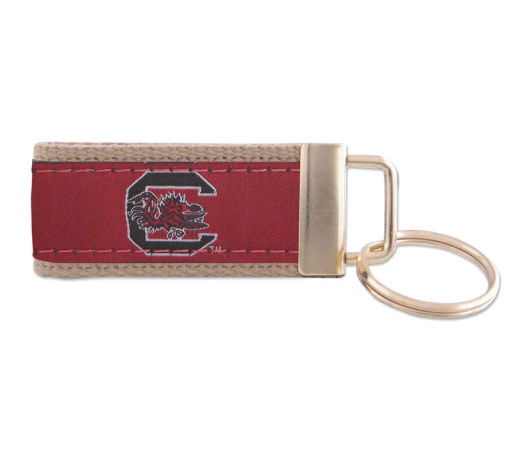 USC Ribbon Keychain