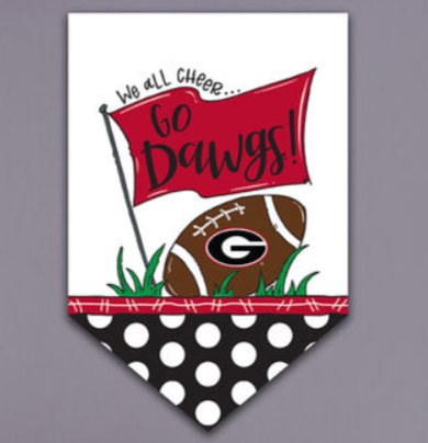 UGA We All Cheer Garden Flag