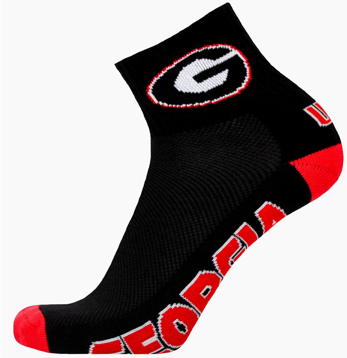 UGA Black Super G Quarter Socks