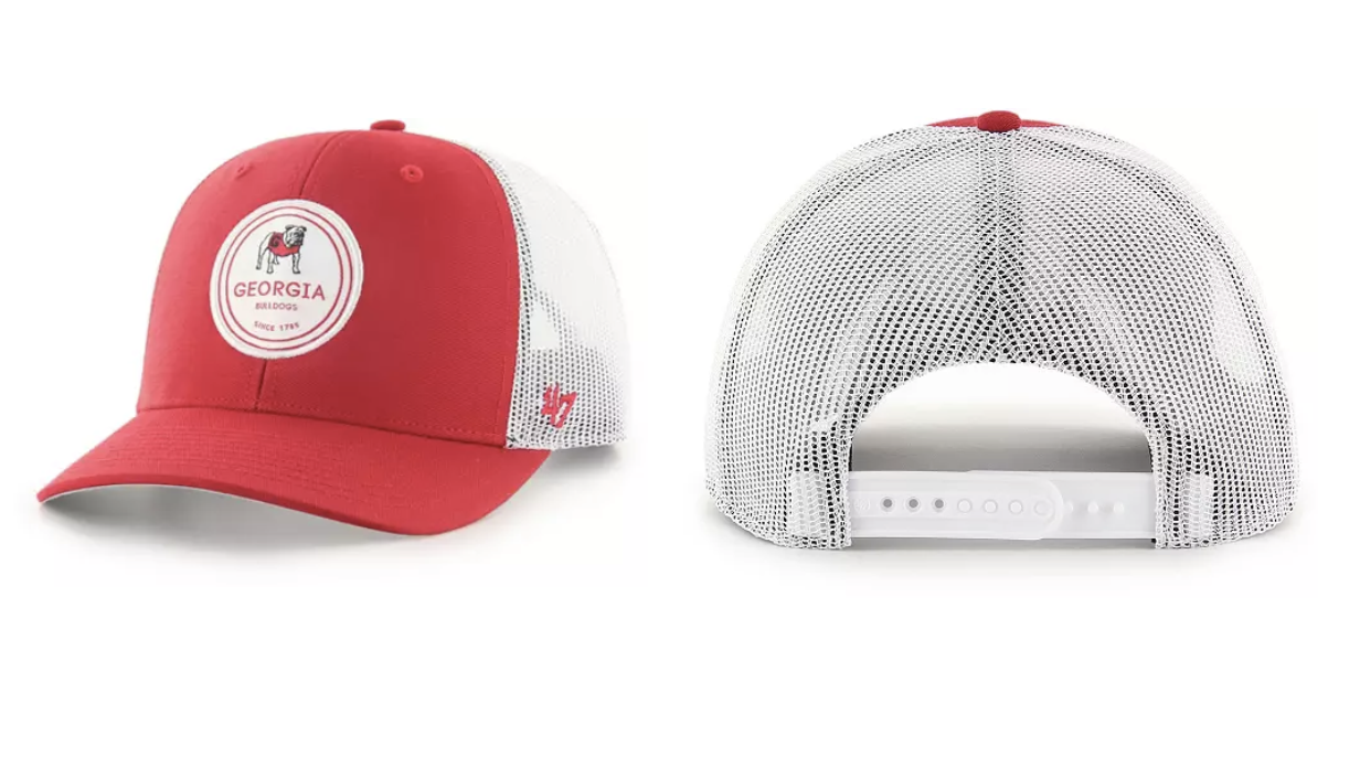 UGA '47 Brand Red Dupree Patch Trucker Hat