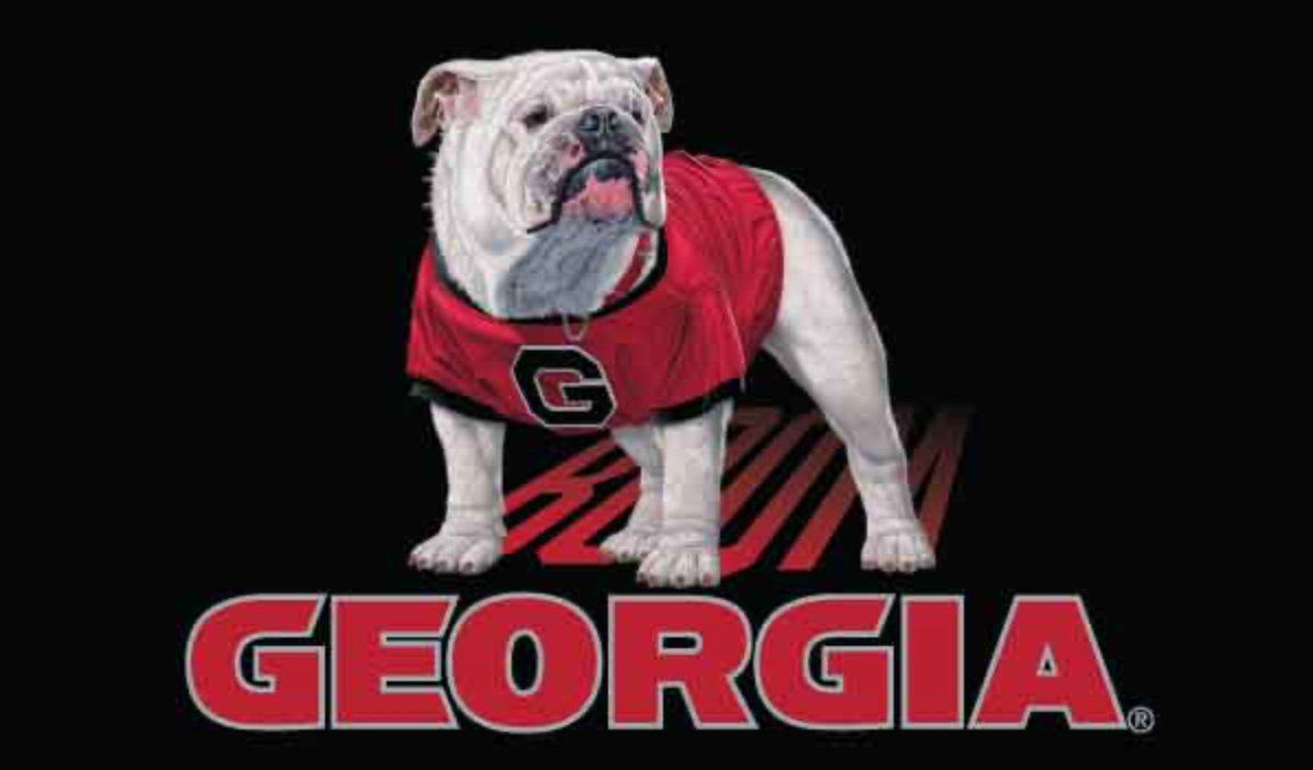 UGA 3' x 5' BOOM Flag