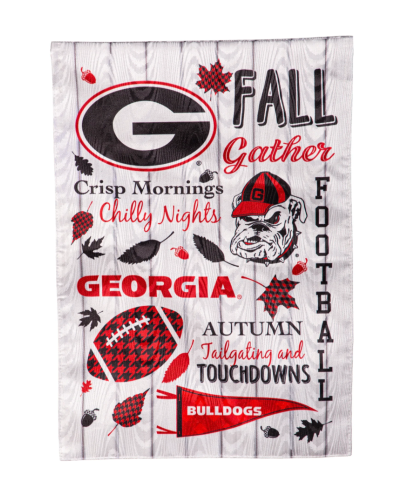 UGA Moire Garden Flag