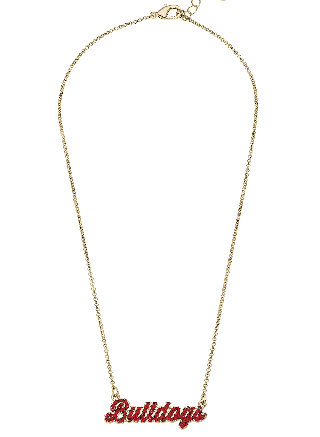 UGA Autograph Enamel Necklace