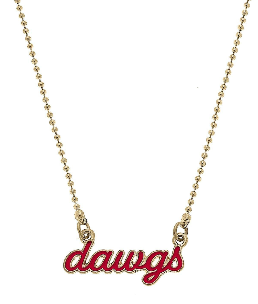 UGA Autograph "DAWGS" Script Necklace
