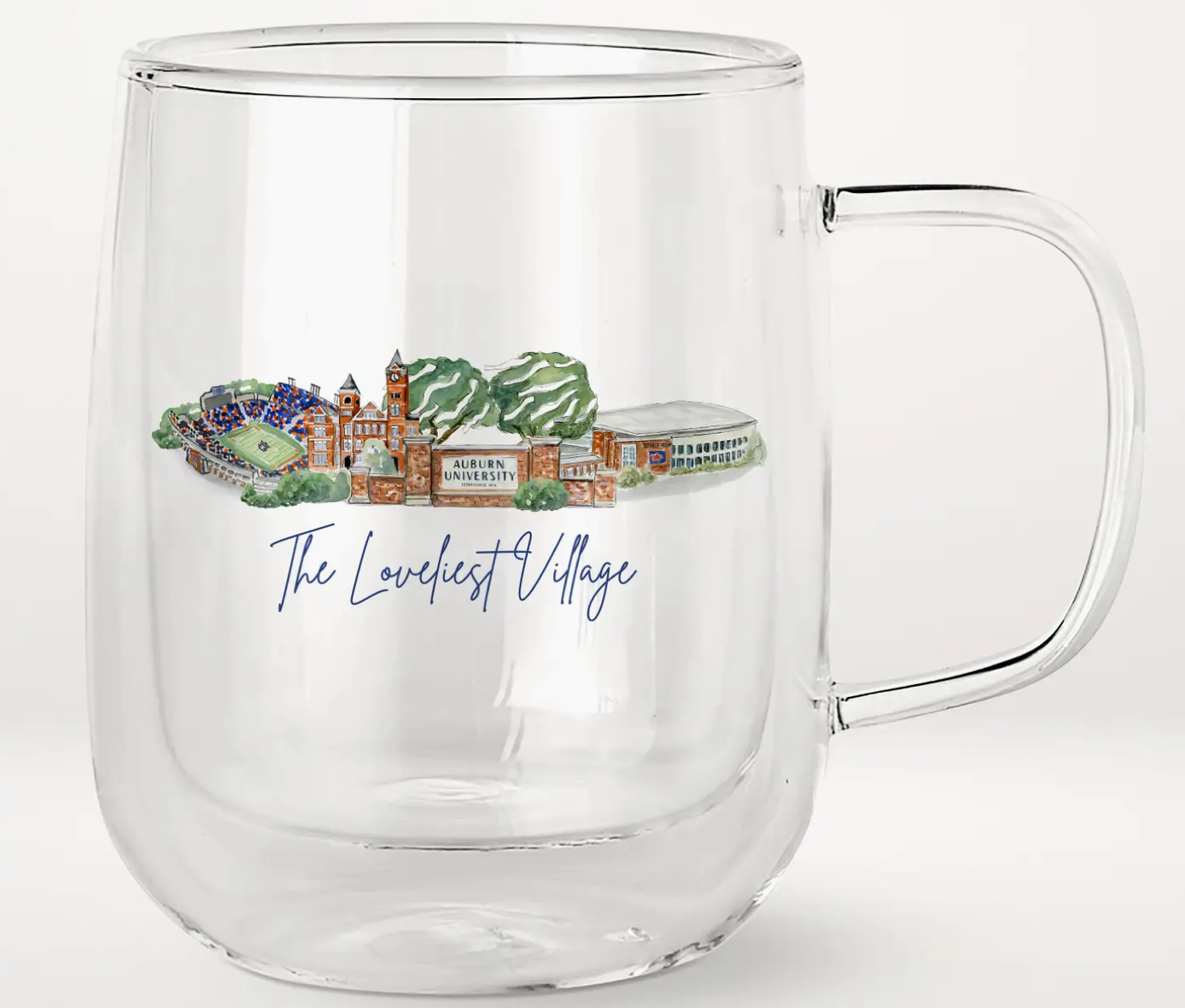 AUB Landmark Glass Mug