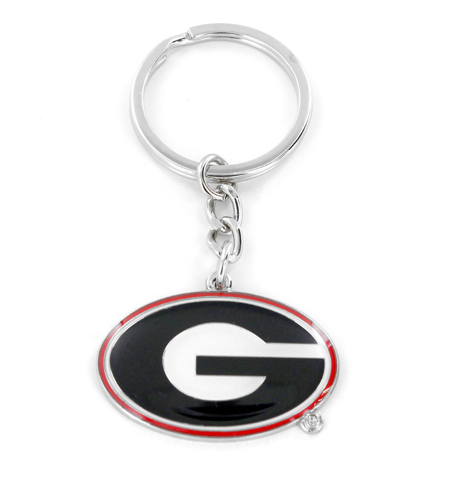 UGA Metal Logo Keychain