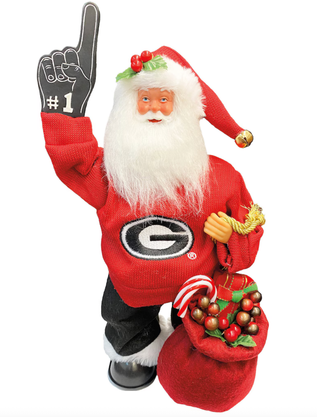 UGA 12" Animated Musical Santa