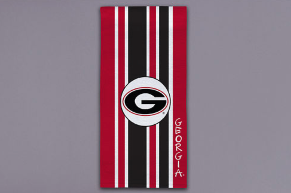UGA Stripe Tea Towel