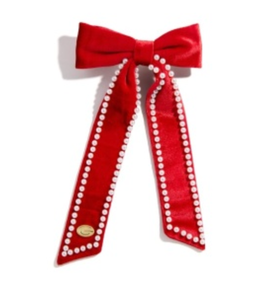 UGA BaubleBar Velvet Hair Bow