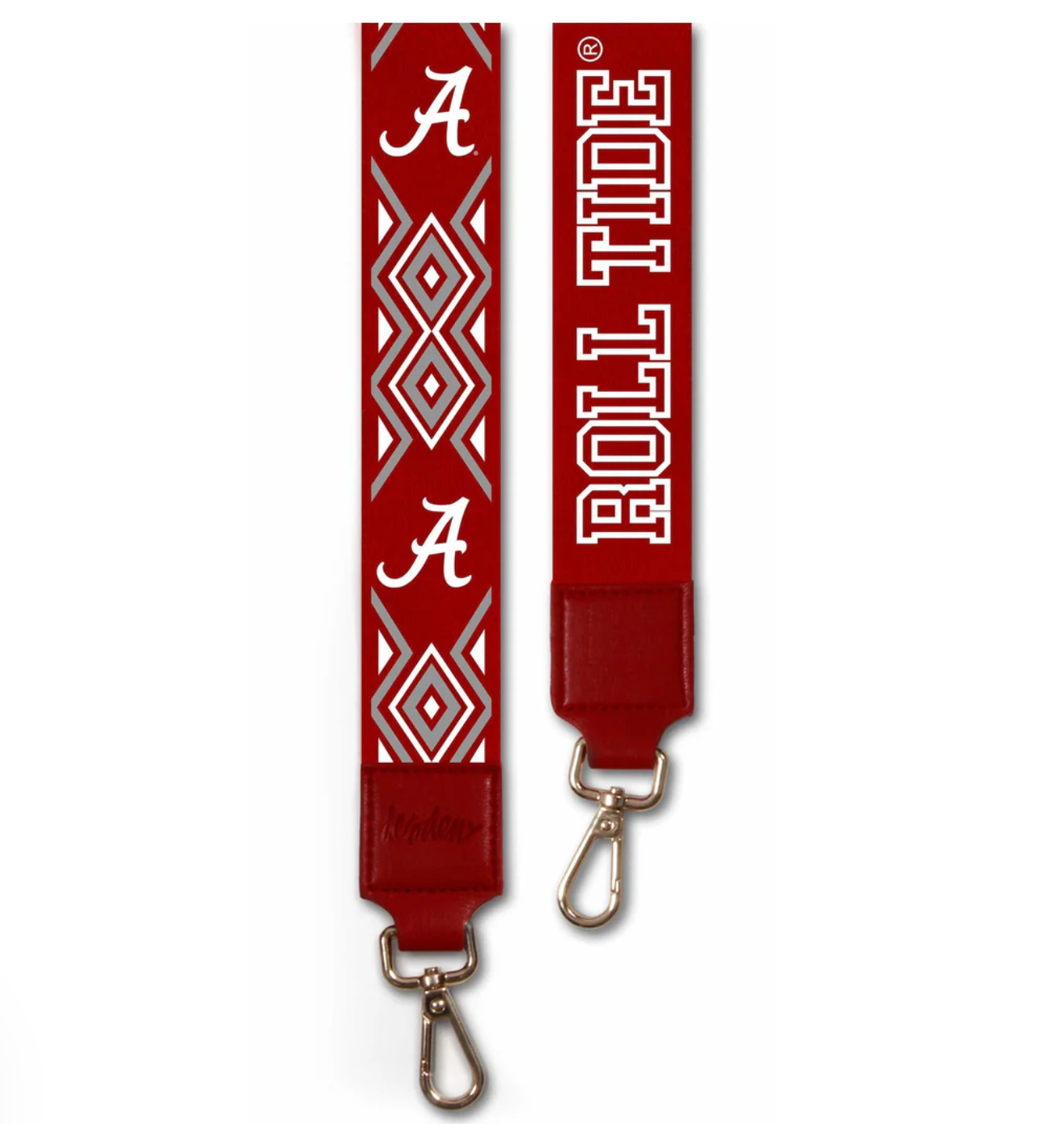 ALA Strap Purse Crimson and White Printed