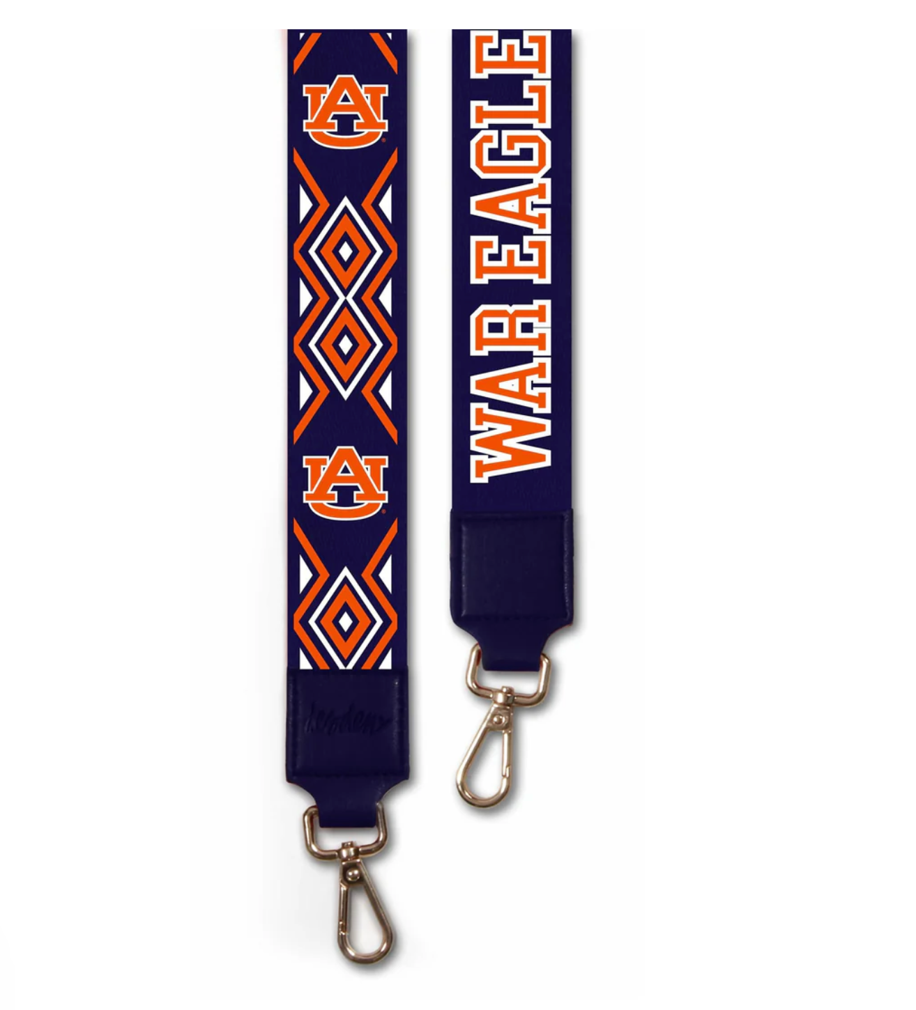 AUB Bag Purse Strap in Navy and Orange for Auburn