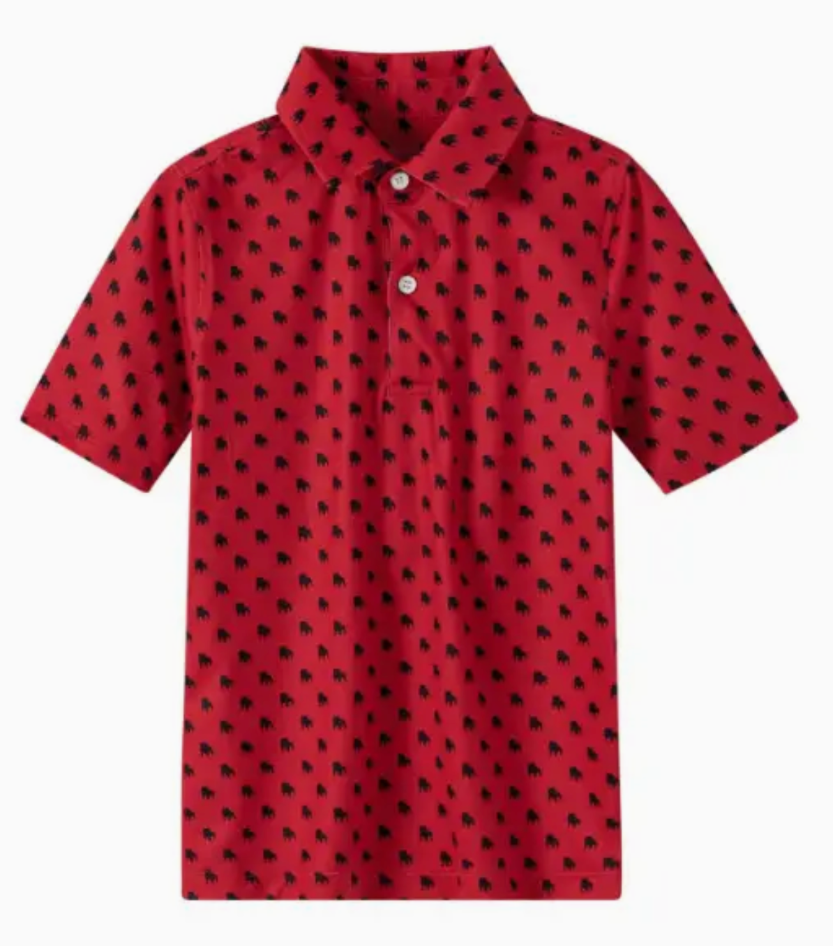 UGA Bulldog Outline Polo