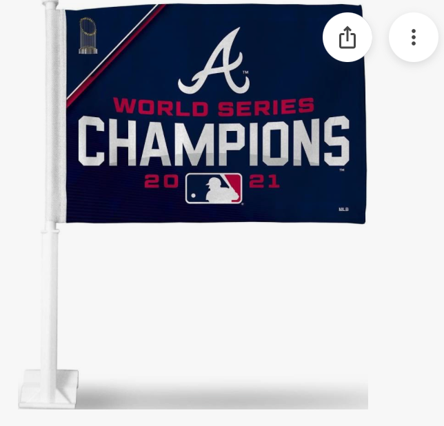 ATL Braves World Series Car Flag