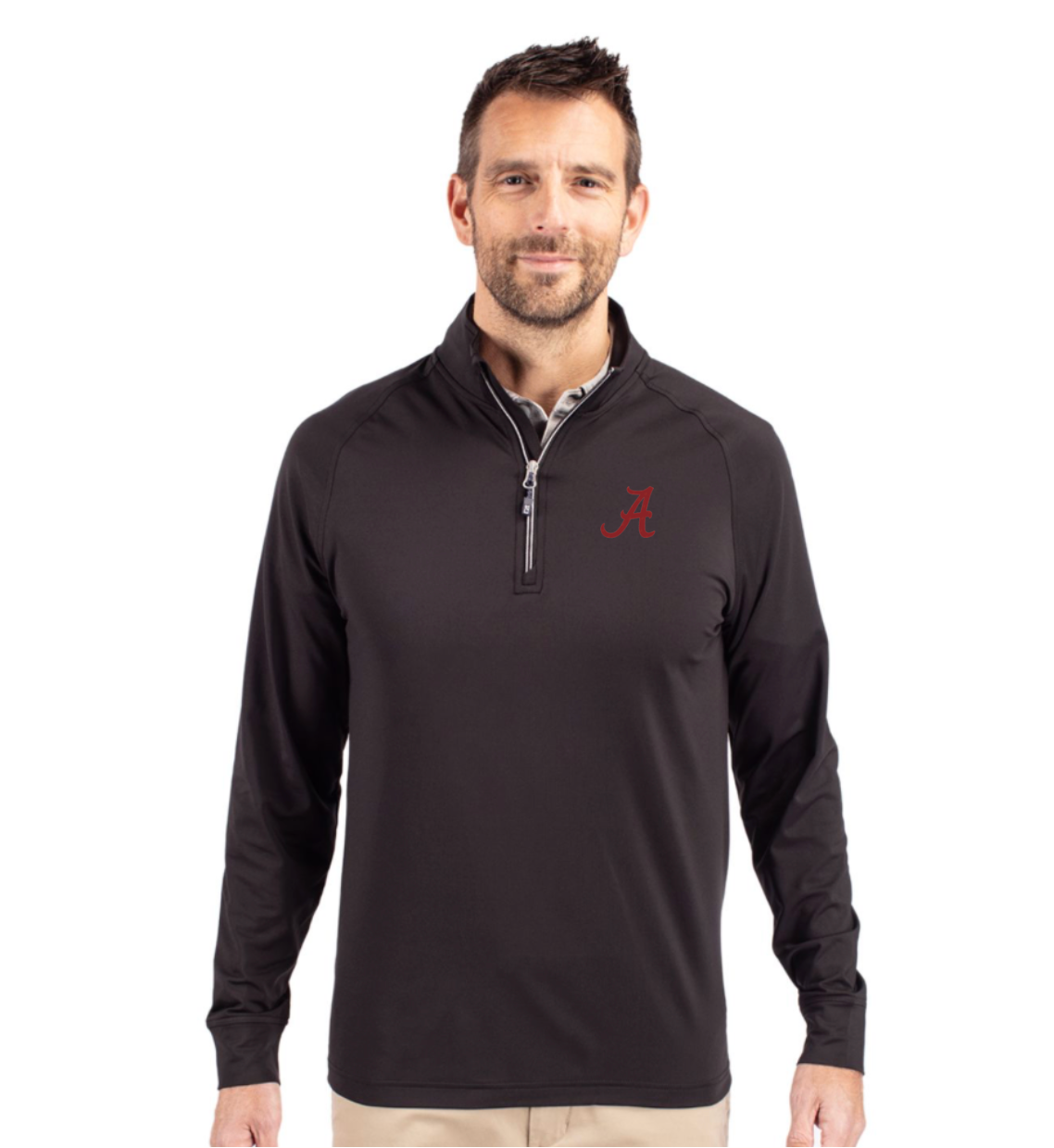 ALA Cutter & Buck Soft Knit Stretch Mens 1/4zip Pullover