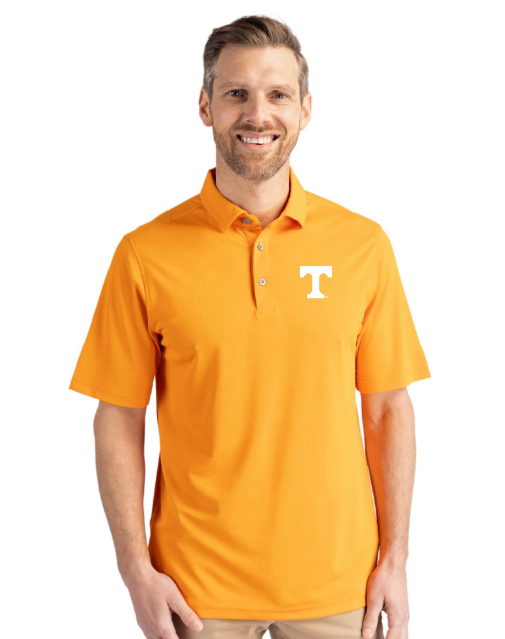 UTN Vols Cutter & Buck Featherlight Pique Mens Polo