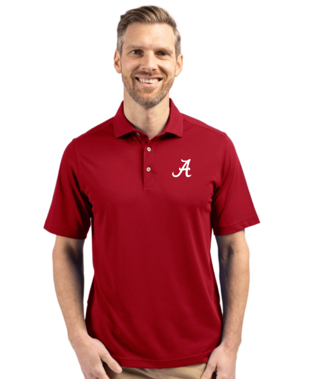 ALA Cutter & Buck Featherlight Pique Mens Polo