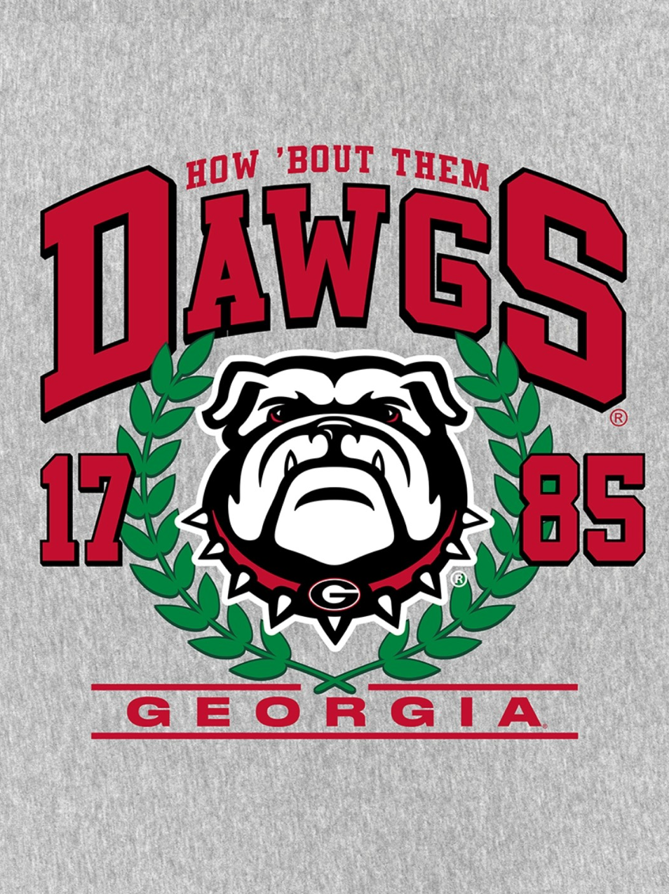 UGA Flannel Gray Blanket 60 x 80 Sherpa Bonded Throw