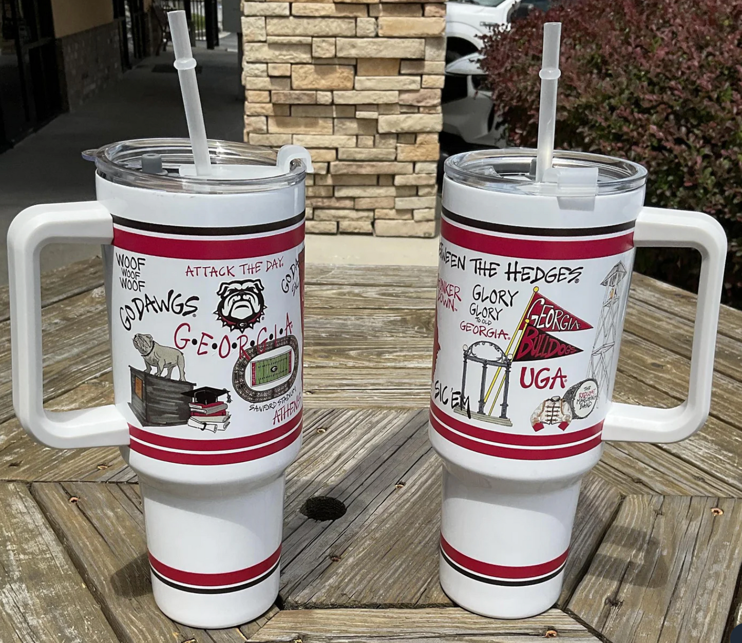 UGA Icon 40 oz Insulated Tumbler